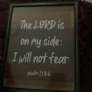 a picture that come with the picture frame with psalm